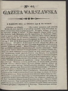 Gazeta Warszawska. R.1796 Nr 46