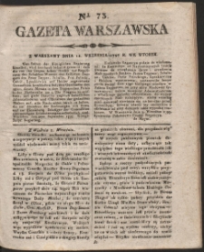 Gazeta Warszawska. R. 1797 Nr 73