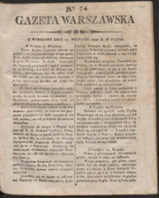 Gazeta Warszawska. R. 1797 Nr 74