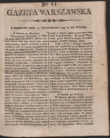 Gazeta Warszawska. R. 1797 Nr 81