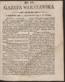 Gazeta Warszawska. R. 1797 Nr 83