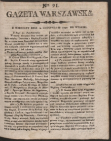 Gazeta Warszawska. R. 1797 Nr 91