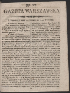 Gazeta Warszawska. R.1798 Nr 52
