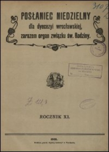 Posłaniec Niedzielny dla Dyecezyi Wrocławskiej. R. 11, 1905, nr 3