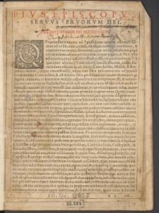 Missale Romanum, Ex Decreto Sacrosancti Concilii Tridentini restitutum, Pii V. Pont. Max. Iussv Editum. Cum Kalendario Gregoriano