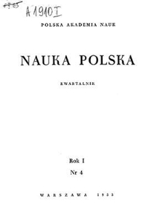 Nauka Polska, Rok I, październik-grudzień, 1953, nr 4