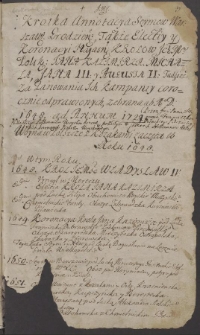 Silva rerum, zawierające wypisy i notatki różnej treści oraz odpisy pism publicystycznych, formularzy kancelaryjnych i innych materiałów z XVII i XVIII w.