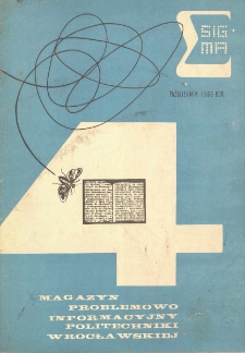 Sigma : magazyn problemowo informacyjny Politechniki Wrocławskiej, październik 1968, nr 4
