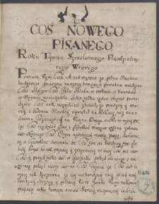 Miscellanea, zawierające odpisy listów, mów publicznych i okolicznościowych oraz innych materiałów z lat 1652-1746.