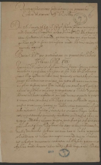 Odpisy pism w sprawie podatków z dóbr kościelnych z 1644 roku.