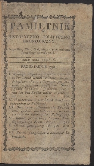 Pamiętnik Historyczno-Polityczny. R. 1791. T. 4 (Październik)