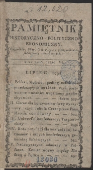 Pamiętnik Historyczno-Polityczny. R. 1792. T. 3 (Lipiec)