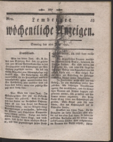 Lemberger Wöchentliche Anzeigen. R. 1797 Nr 55