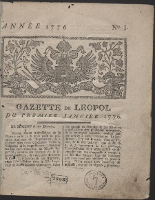 Gazette de Leopol. R. 1776 Nr 1