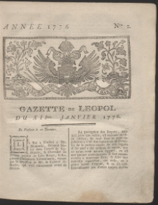 Gazette de Leopol. R. 1776 Nr 2