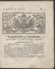 Gazette de Leopol. R. 1776 Nr 3