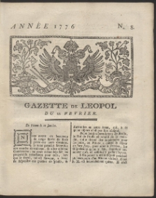 Gazette de Leopol. R. 1776 Nr 8