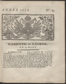 Gazette de Leopol. R. 1776 Nr 11