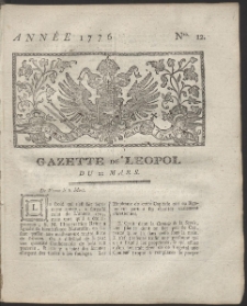 Gazette de Leopol. R. 1776 Nr 12