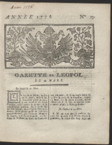 Gazette de Leopol. R. 1776 Nr 13