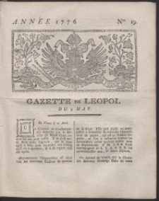 Gazette de Leopol. R. 1776 Nr 19