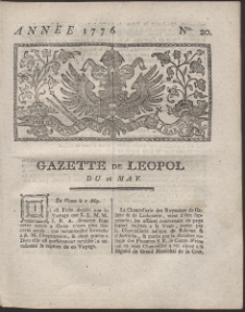 Gazette de Leopol. R. 1776 Nr 20