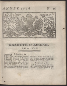 Gazette de Leopol. R. 1776 Nr 26