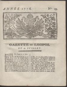 Gazette de Leopol. R. 1776 Nr 29