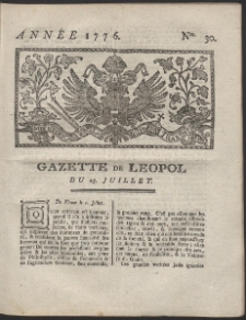 Gazette de Leopol. R. 1776 Nr 30