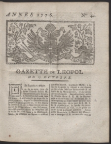 Gazette de Leopol. R. 1776 Nr 42