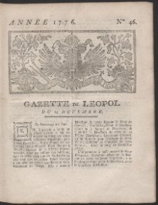 Gazette de Leopol. R. 1776 Nr 46