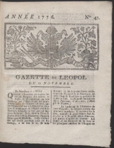 Gazette de Leopol. R. 1776 Nr 47