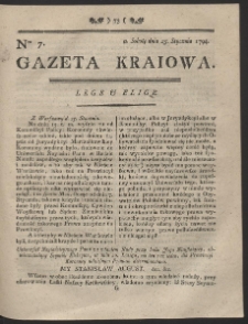 Gazeta Kraiowa. R. 1794 Nr 7