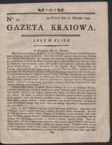 Gazeta Kraiowa. R. 1794 Nr 31