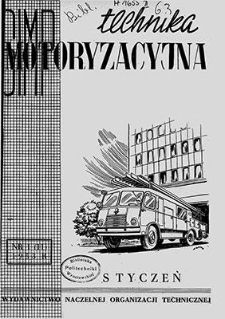 Technika Motoryzacyjna : miesięcznik naukowo-techniczny, Rok III, styczeń 1953, nr 1 (11)