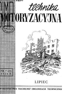 Technika Motoryzacyjna : miesięcznik naukowo-techniczny, Rok IV, lipiec 1954, nr 7 (29)