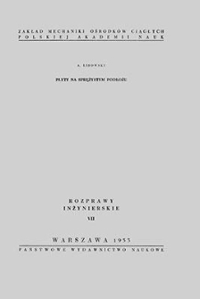 Rozprawy Inżynierskie, Vol. 2, 1954, z. 7