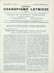 Lwowskie Czasopismo Lotnicze. R. 3, grudzień 1935, Nr 2