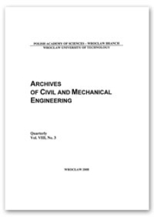 Archives of Civil and Mechanical Engineering, Vol. 8, 2008, Nr 3