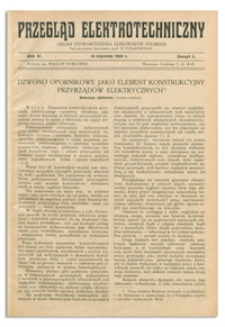 Przegląd Elektrotechniczny. Rok XI, 15 Stycznia 1929, Zeszyt 2