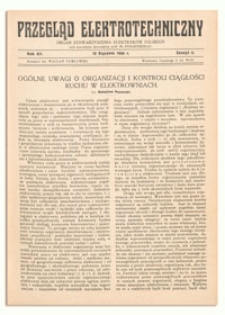 Przegląd Elektrotechniczny. Rok XII, 15 Stycznia 1930, Zeszyt 2