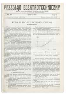 Przegląd Elektrotechniczny. Rok XIII, 15 Marca 1931, Zeszyt 6