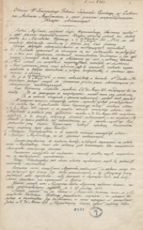 Obrona W. Kasperskiego, patrona trybunału cywilnego w Lublinie za Antonim Mysłowskim, o op&oacute;r przeciw rozporzędzenoim Rządu obwinionym