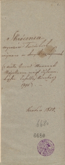 Skrócenia wyrazów łacińskich używane w starych rękopismach [...] Kraków 1850