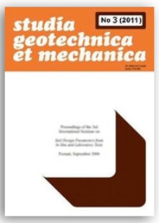 Contents [Studia Geotechnica et Mechanica, Vol. 33, 2011, nr 3]
