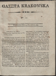 Gazeta Krakowska. R. 1799 Nr 27