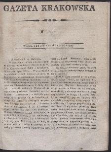 Gazeta Krakowska. R. 1799 Nr 33