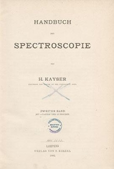 Handbuch der Spectroscopie. 2. Bd