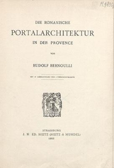 Die romanische Portalarchitektur in der Provence