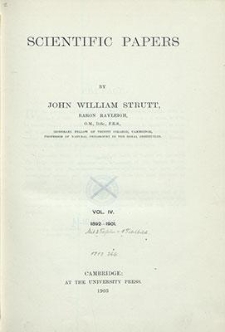 Scientific papers. Vol. 4, 1892 - 1901
